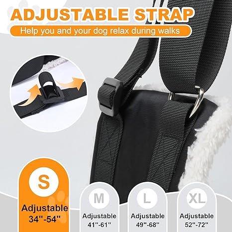4-150 lbs Adjustable Dog Sling Large Lift Rehab Harness for Weak Rear Legs, Soft Hind Leg Support Helps Senior, Injured, Disabled and After ACL Surger