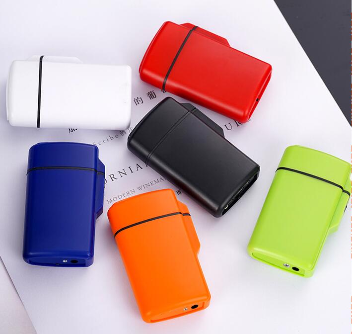 Latest Double Straight Gas Jet Lighter 6 Colors Windproof Cigar Cigarette Butane Flame Lighters Iatable Smoking Tool Accessories W260202