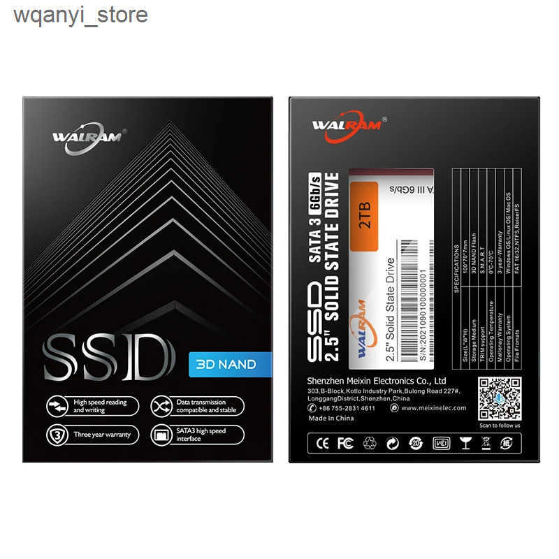 Hard Drives WALRAM SSD 240 GB 256GB 500GB 480GB 512GB 2.5 inch disk drive hd hdd 240GB solid state drive for Desktop Laptop Ssd drive disco L240910