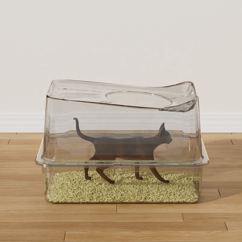 Cat Litter Box Extra Large Stainless Steel For Cat Top Entry Enclosed Toilet Large Capacity Cat Products Kitty litter Box