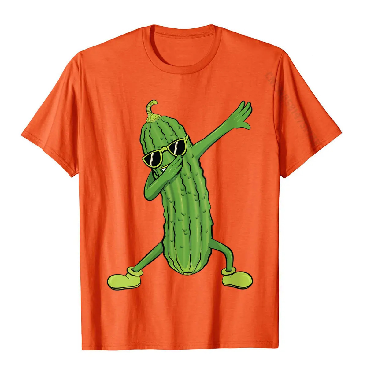 Womens Dabbing Pickle Dancing Cucumber Lover Funny Gifts TShirt Fitness TightCamisa Tops Shirt Plain Cotton Men T Shirts 240419