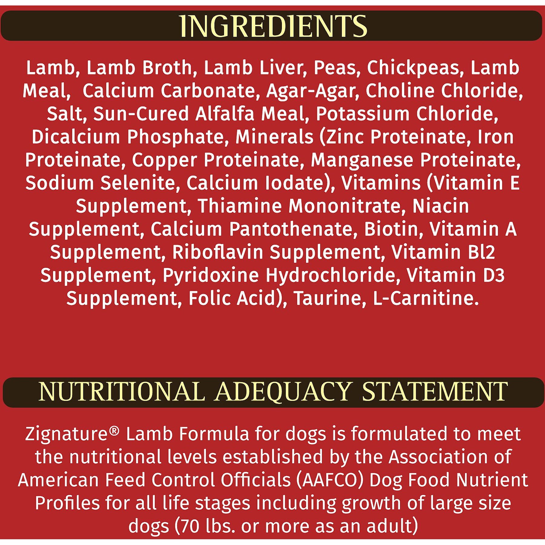 Zignature Lamb Limited Ingredient Formula Canned Dog Food