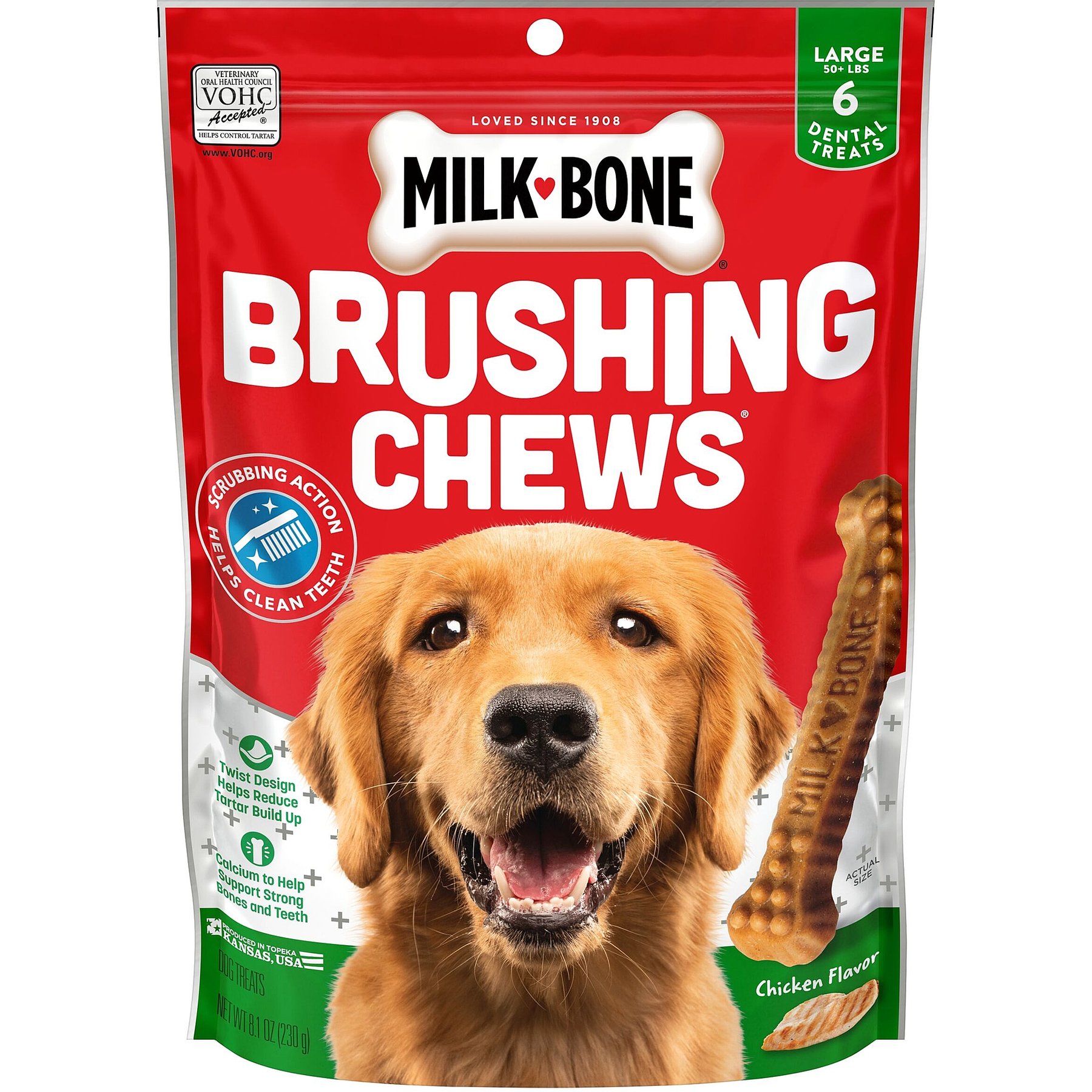 Milk-Bone Original Brushing Chews Daily Dental Dog Treats