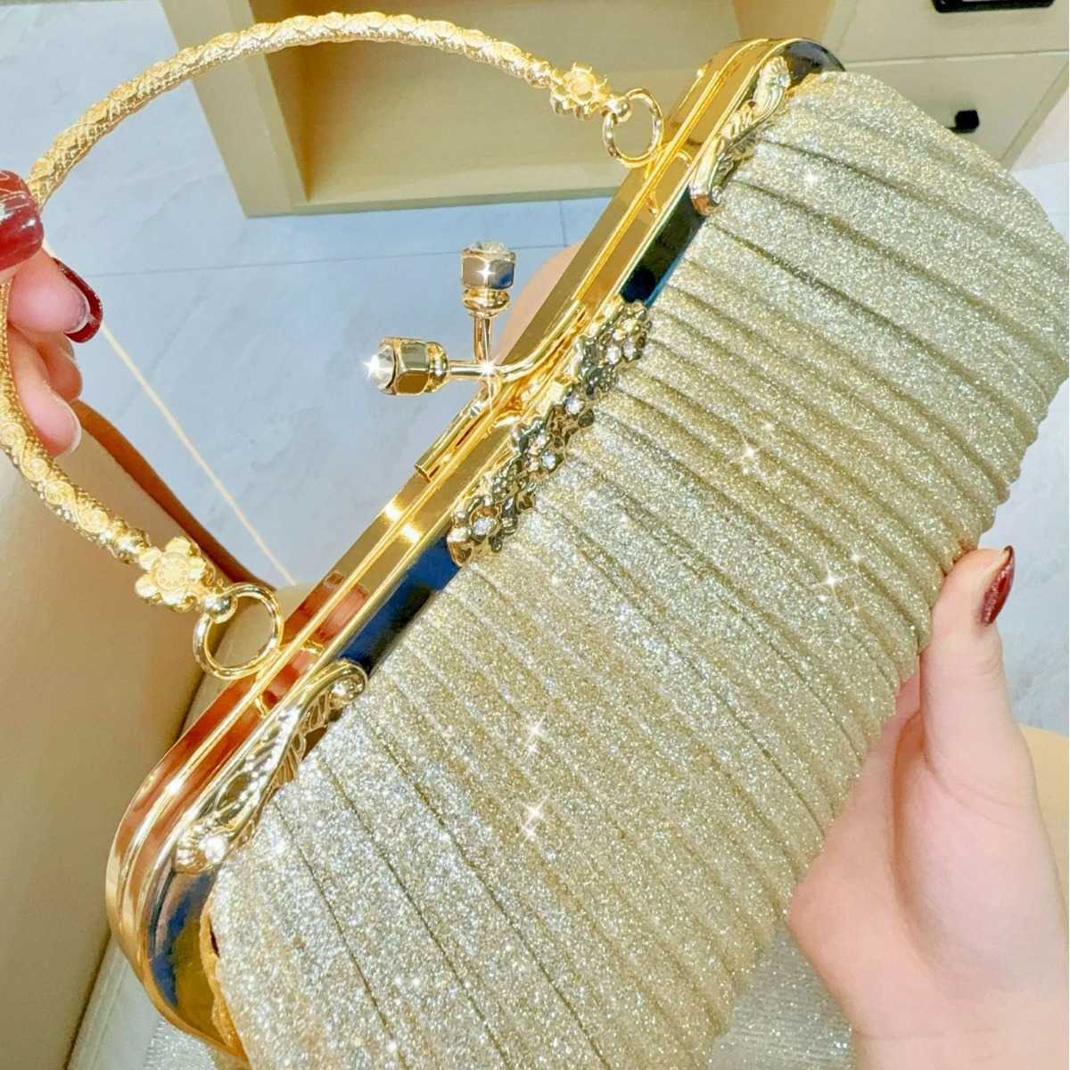 handheld bag with diamond embedding single shoulder crossbody evening bag tassel with diamond small bag womens handheld qipao bag 241122