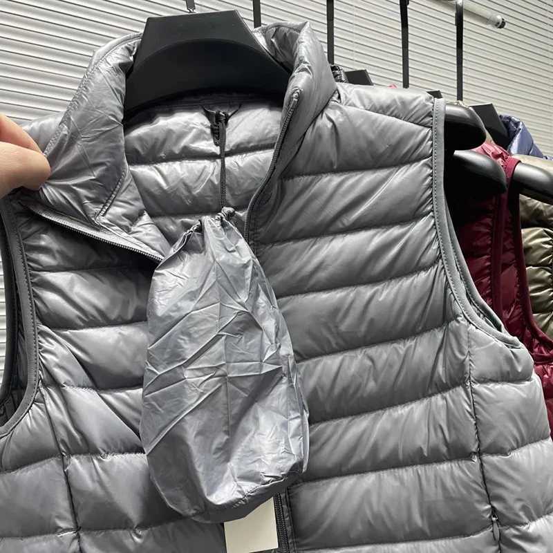 Ultralight sleeveless mens vest Ultra Light Down vest ultra-thin jacket mens lightweight windproof warm jacket W241121