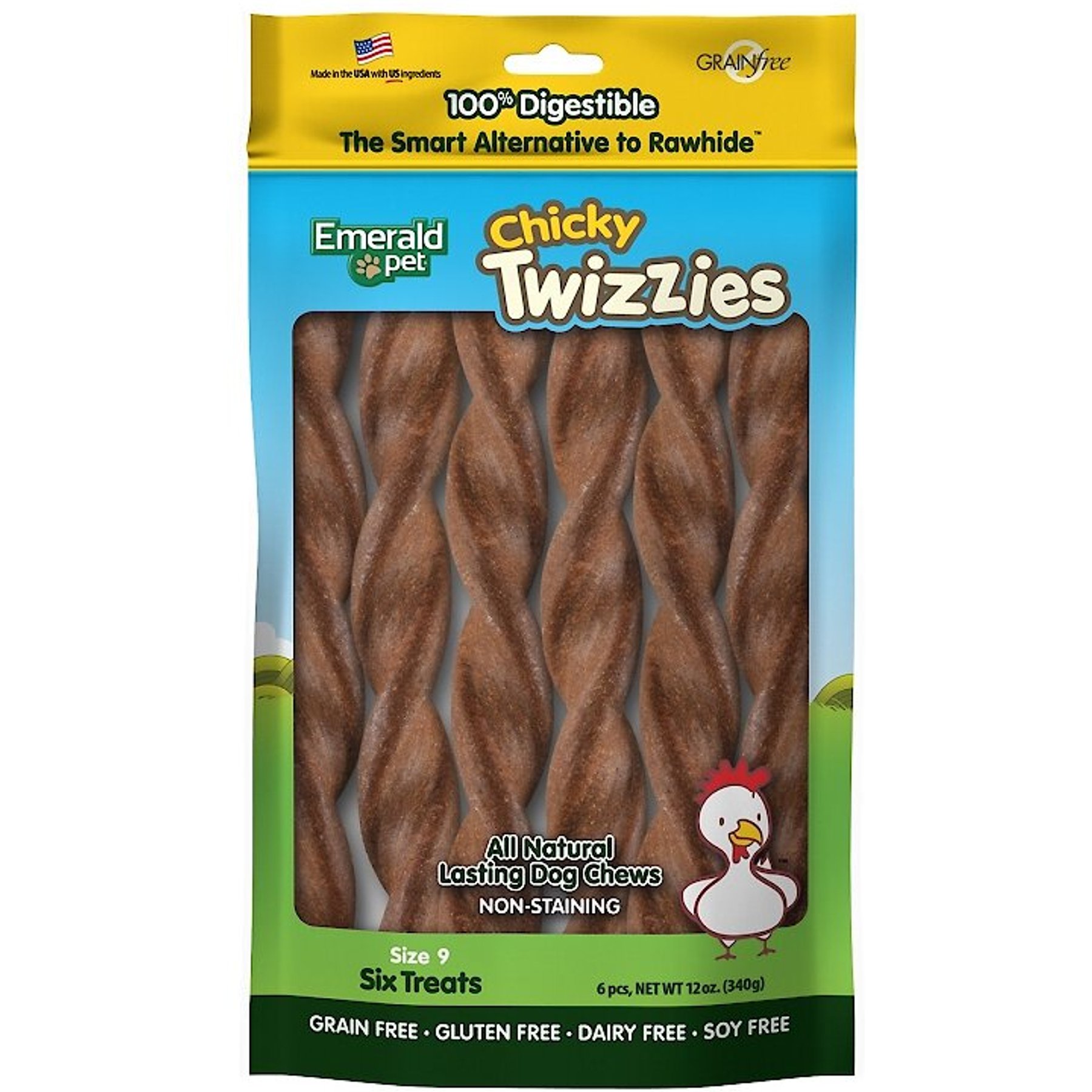 Emerald Pet Chicky Twizzies Grain-Free Dog Treats