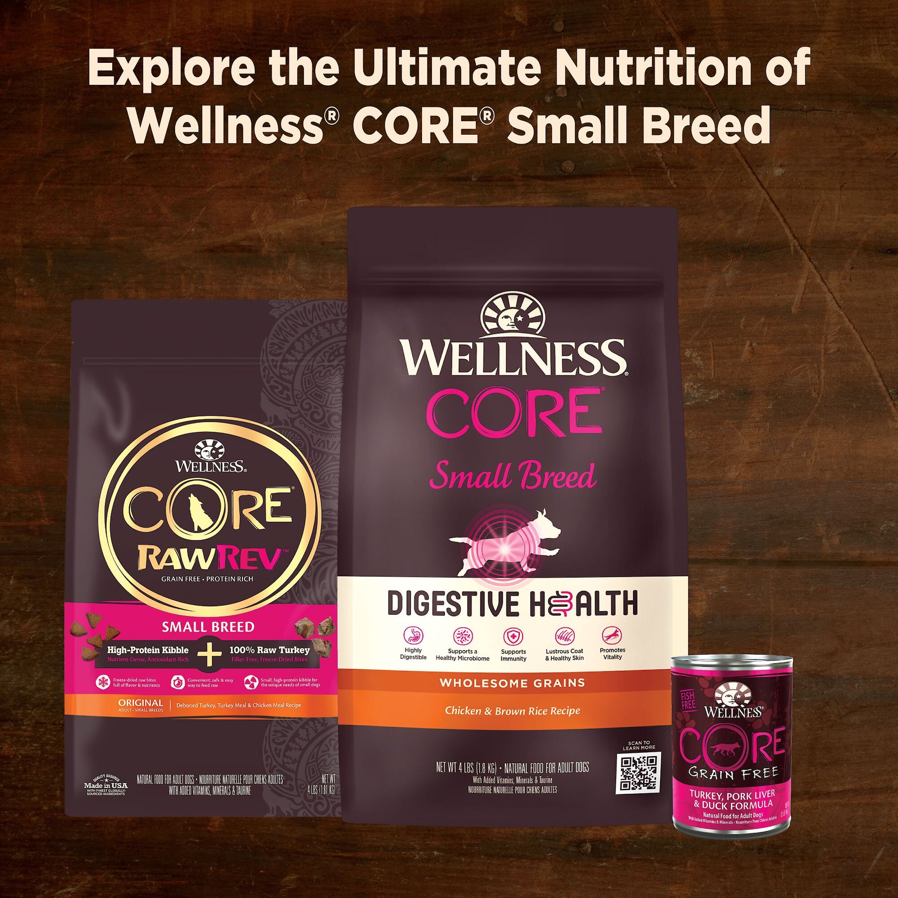 Wellness CORE Grain-Free Small Breed Mini Meals Chunky Chicken & Chicken Liver in Gravy Dog Food Pouches