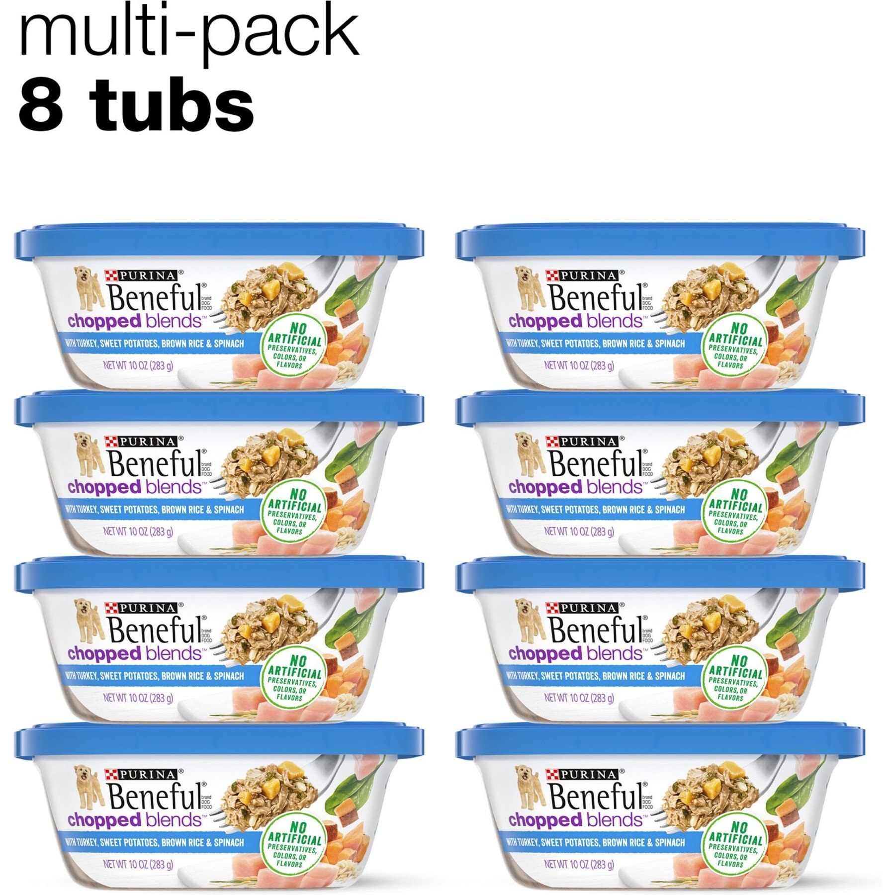 Purina Beneful Chopped Blends with Turkey, Sweet Potatoes, Brown Rice & Spinach Wet Dog Food