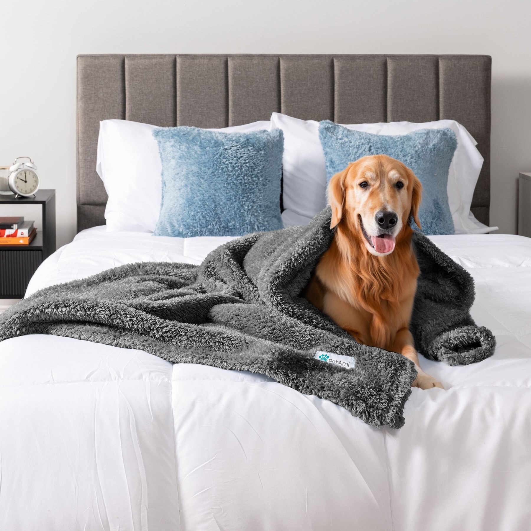 PetAmi Fluffy Fleece Cat & Dog Throw Blanket