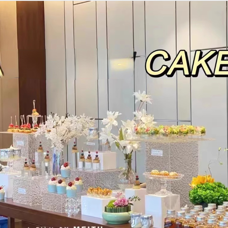 12pcs Wedding Decoration Cake Bar Column Stand Dessert Table Buffet Trays Wedding Favors Craft Centerpiece Home Hotel Feast Cake Food Drinks Fruit Hol