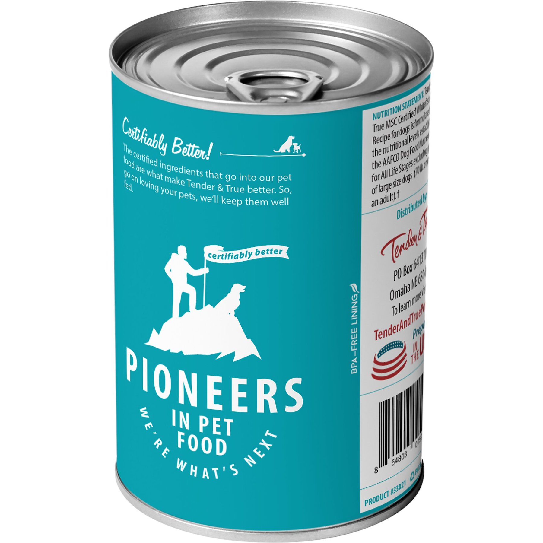 Tender & True Limited Ingredient Ocean Whitefish & Potato Recipe Grain-Free Canned Dog Food