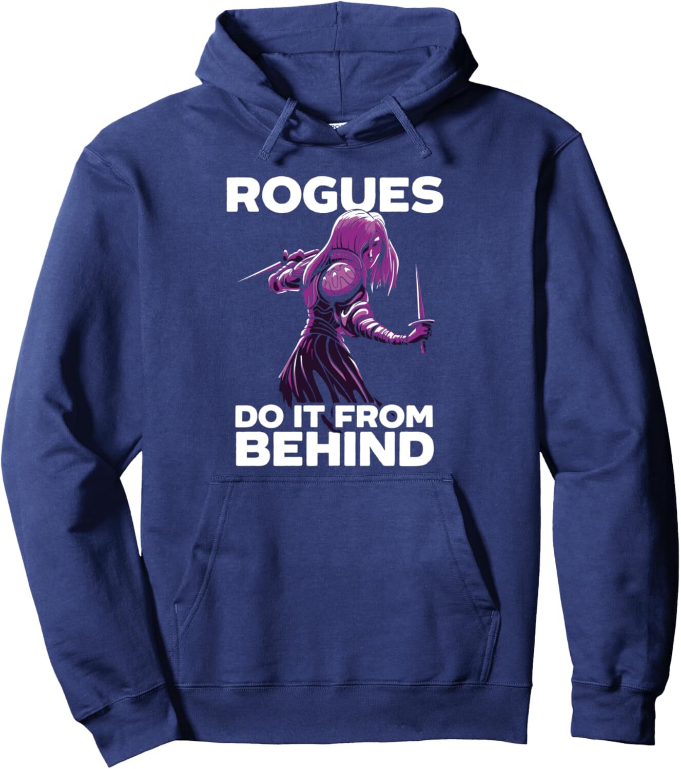 Hoodie for Mens Womens Rouges Do It From Behind RPG Gaming Games Funny RPG Gamer Pullover Hoodie Graphic Hoodies sweatshirt