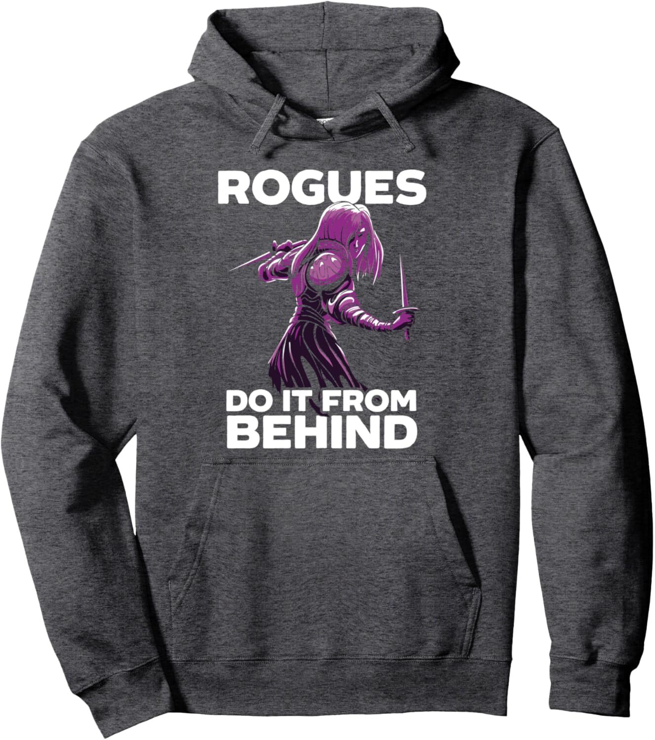 Hoodie for Mens Womens Rouges Do It From Behind RPG Gaming Games Funny RPG Gamer Pullover Hoodie Graphic Hoodies sweatshirt