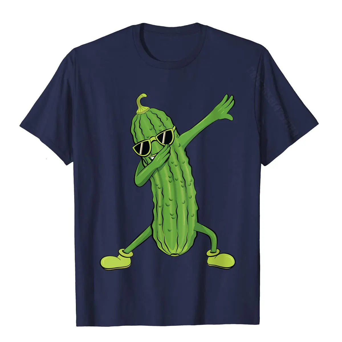 Womens Dabbing Pickle Dancing Cucumber Lover Funny Gifts TShirt Fitness TightCamisa Tops Shirt Plain Cotton Men T Shirts 240419