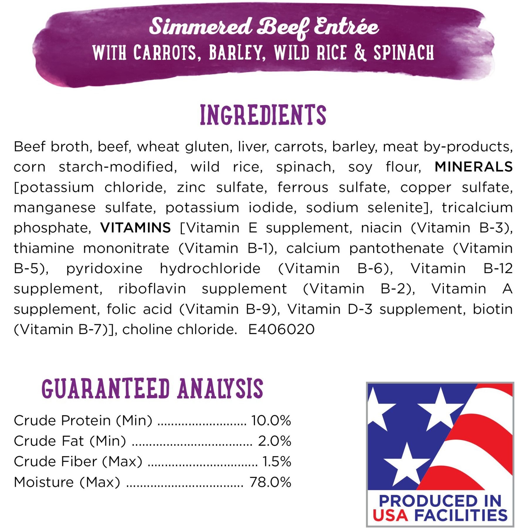 Purina Beneful Prepared Meals Simmered Beef Entree with Carrots, Barley, Wild Rice & Spinach Wet Dog Food