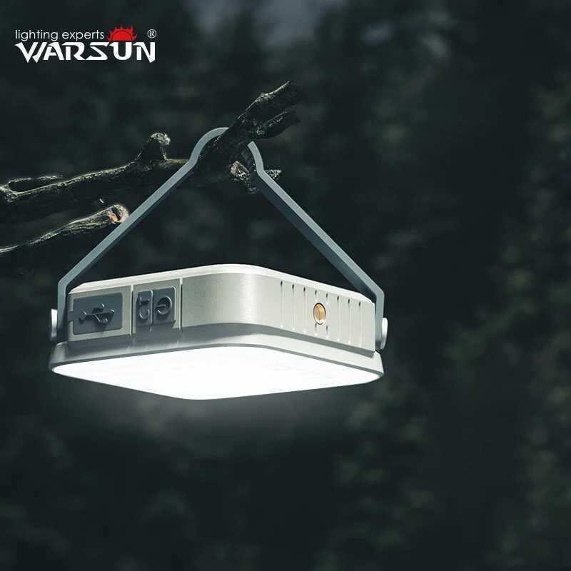 Warsun Camping Lights SMD Rechargeable Outdoor Hanging Lights Portable Fill Light Work Maintenance Lighting M251115
