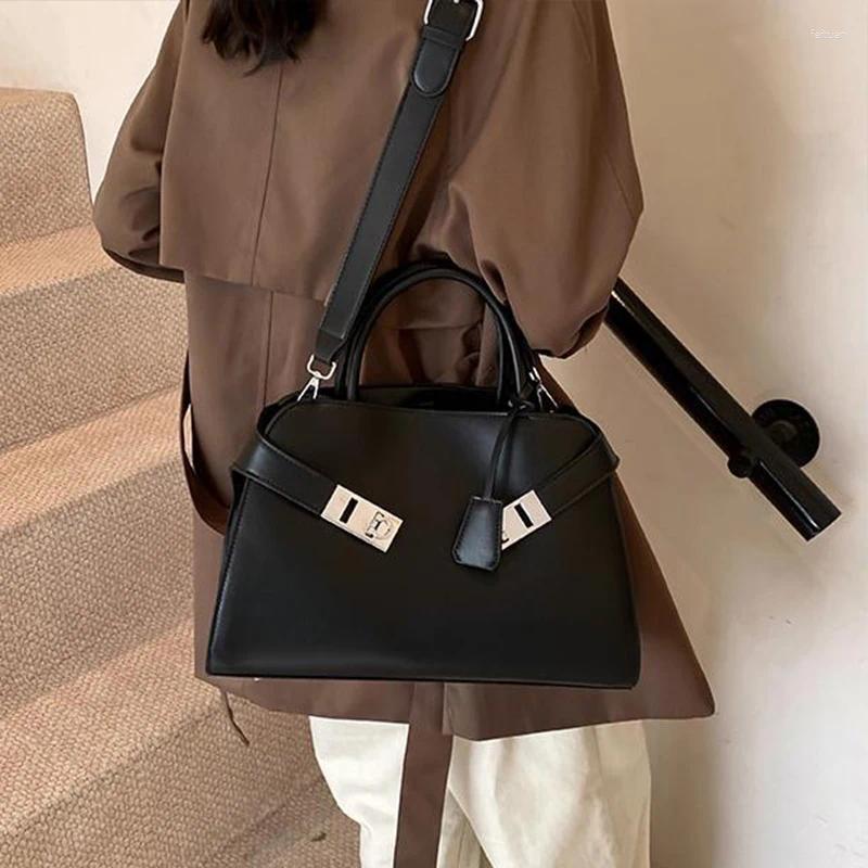 Totes Brand Designer Women's Handbag Large Capacity Female Simple Shoulder Bag Fashion Brown Crossbody B5 h7