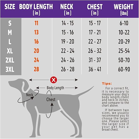 Kimee Raincoat Reversible, Single Side Slicker Poncho Adjustable Waterproof Dog Rain et with Leash Hole/Reflective Stripe Hooded Snowproof Windproof C