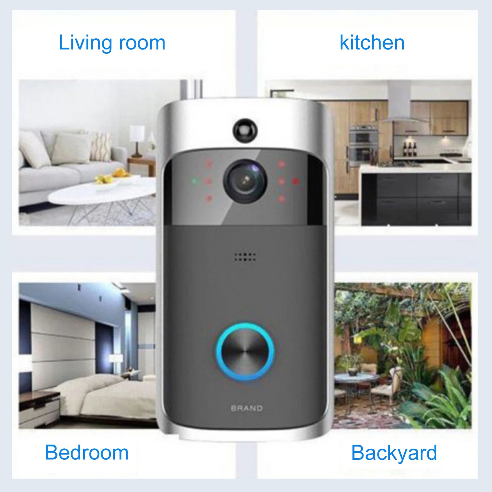 Video doorbell camera 720P high-definition WIFI doorbell camera used as a security motion detector for apartment doorbell ring security cameras 241121