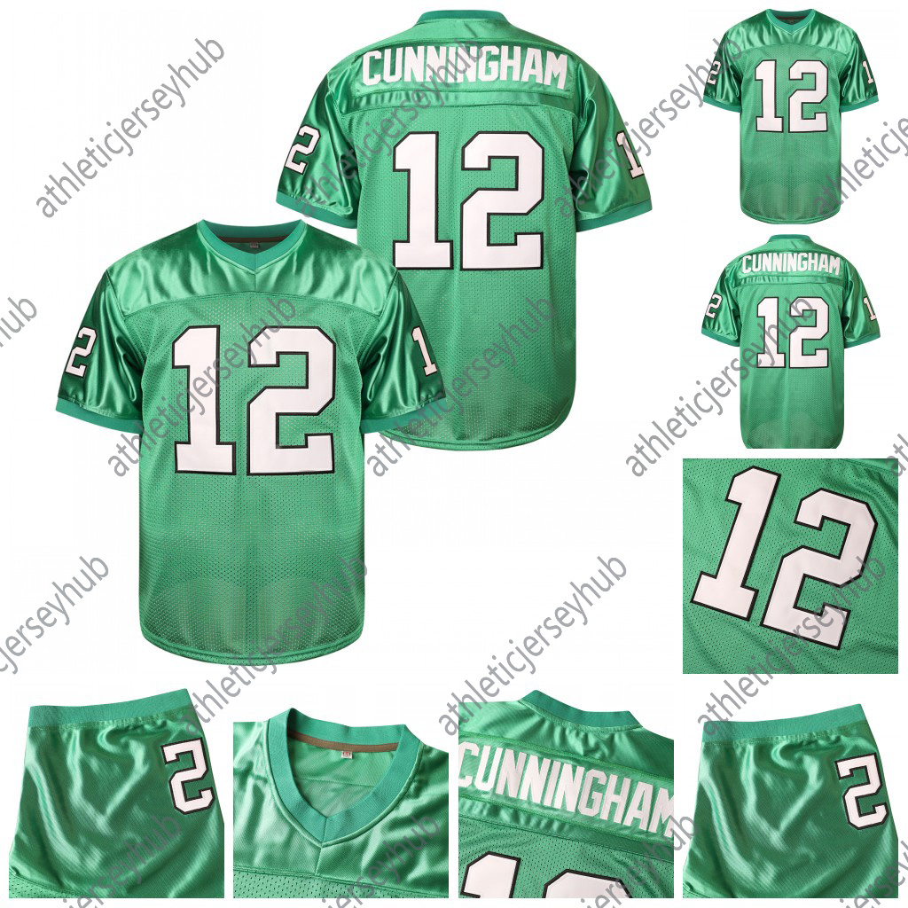 12 Cunningham Men's Football Jerseys Green Mesh Embroidery For Training And Competition Breathable Short Sleeve for athletic Jersey