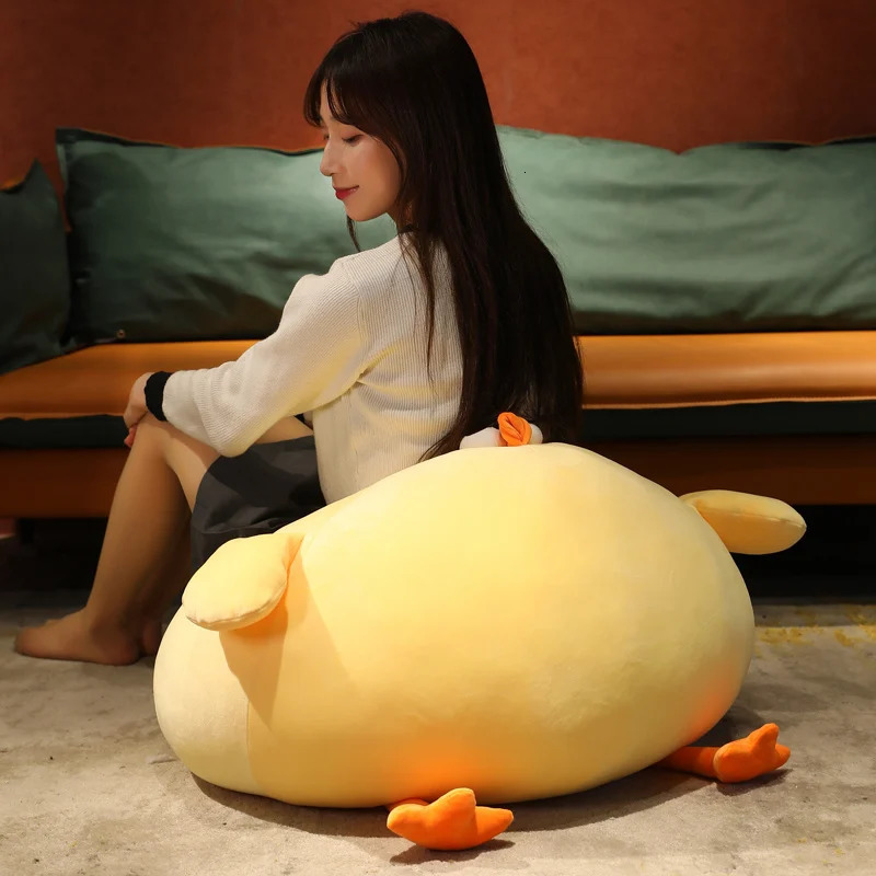 2565CM Squishy Yellow Chick Doll Soft Stuffed Animal Chicken Plush Toys Pillow Comfort Cushion Gift for Kids Girls Children 240422