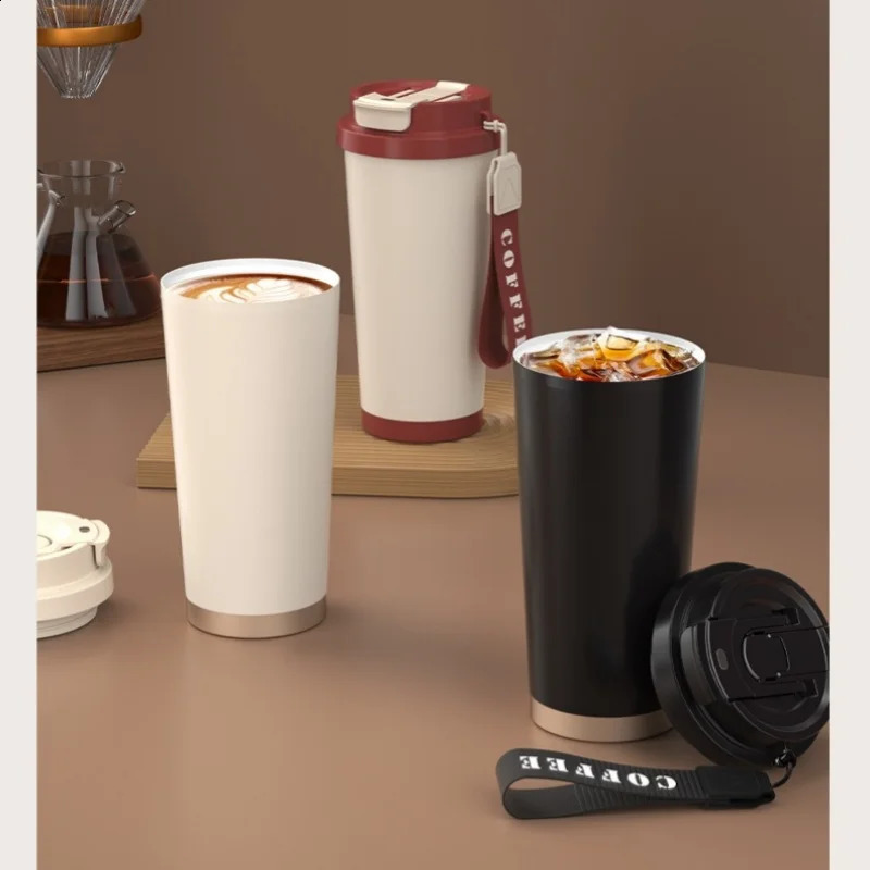 stampup 530ML Thermal Mug Portable Travel Cup Thermoses Household Coffee Insulated Mugs The Car Vacuum Flasks Isotherm Water Bottle 241121 W260226