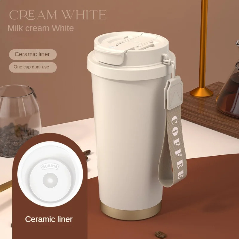 stampup 530ML Thermal Mug Portable Travel Cup Thermoses Household Coffee Insulated Mugs The Car Vacuum Flasks Isotherm Water Bottle 241121 W260226