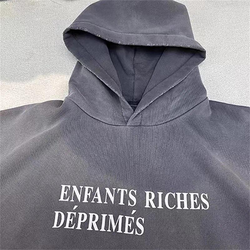 Trendy Oversized Men's Hoodie Featuring Unique Letter Print - Cozy and Stylish for Everyday Wear