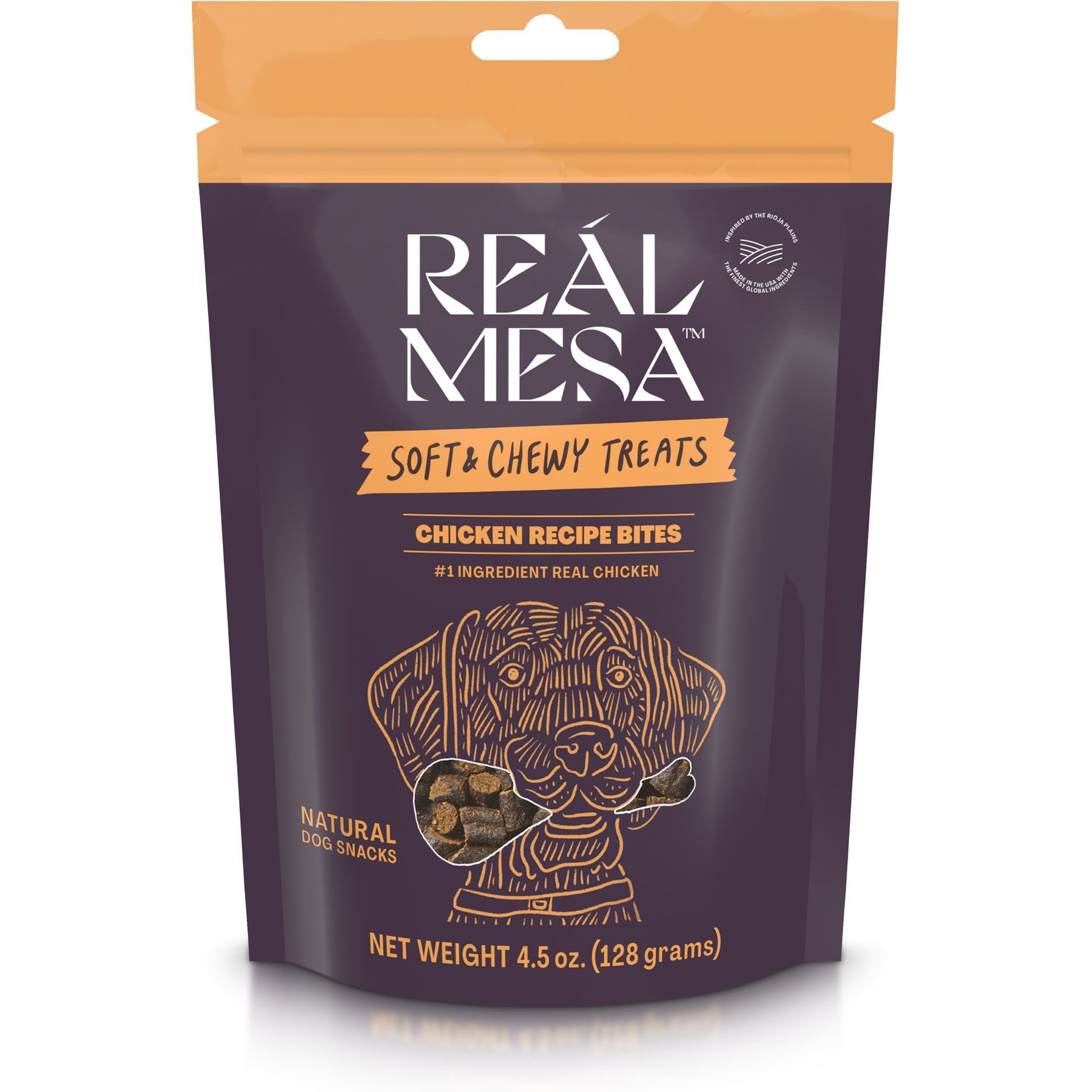 REÁL MESA Chicken Recipe Bites Dog Soft & Chewy Treat