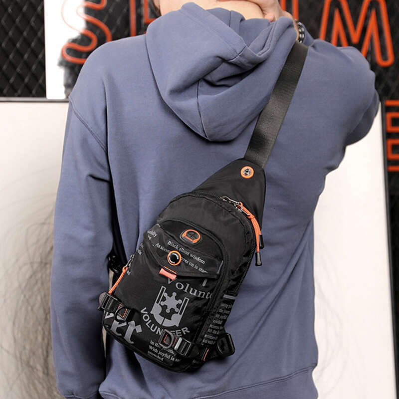 Men Shoulder Cross Body Chest Bag Sg Backpack Small Rucksack Knapsack Nylon Travel Male Messenger Side Bags