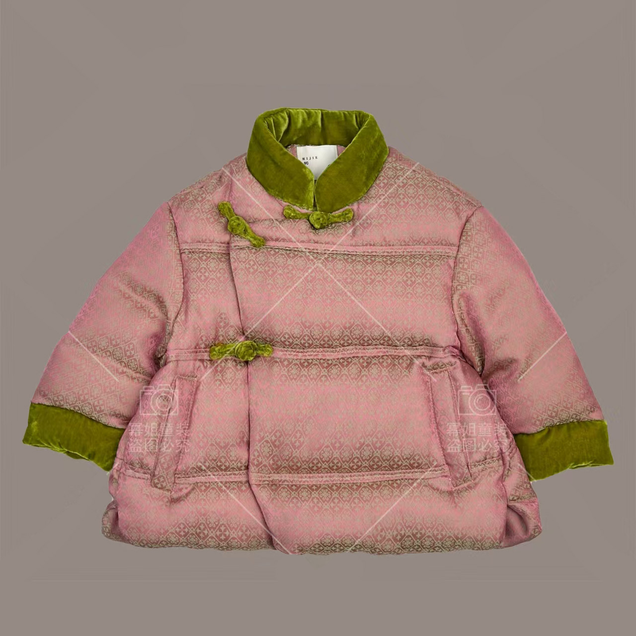 Children's Cotton Clothes Winter Clip Cotton New Year's Eve Clothing Boys and Girls Yankee Warm Thickened Cotton Coat Jacket