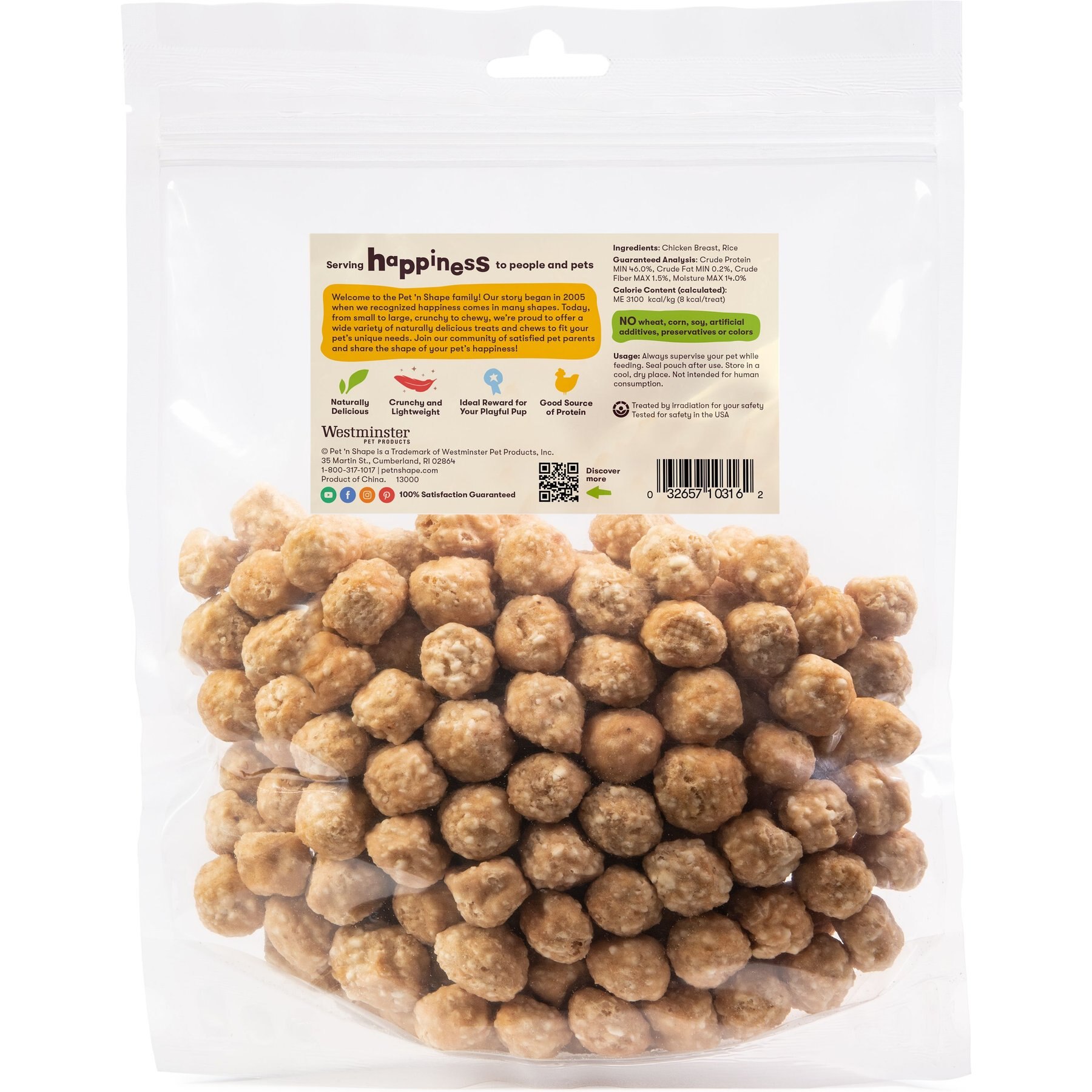 Pet 'n Shape Chik 'n Rice Balls Dog Treats