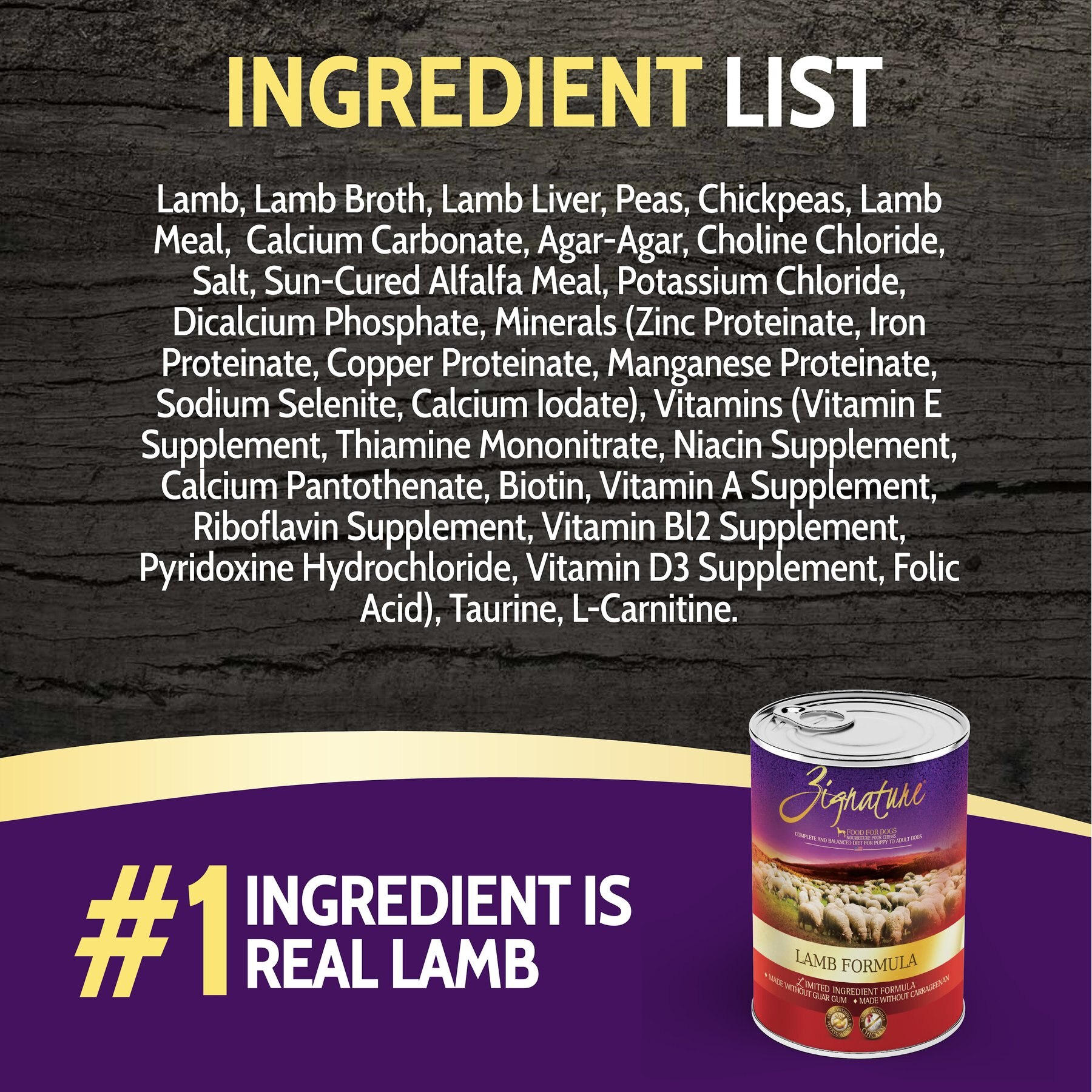 Zignature Lamb Limited Ingredient Formula Canned Dog Food