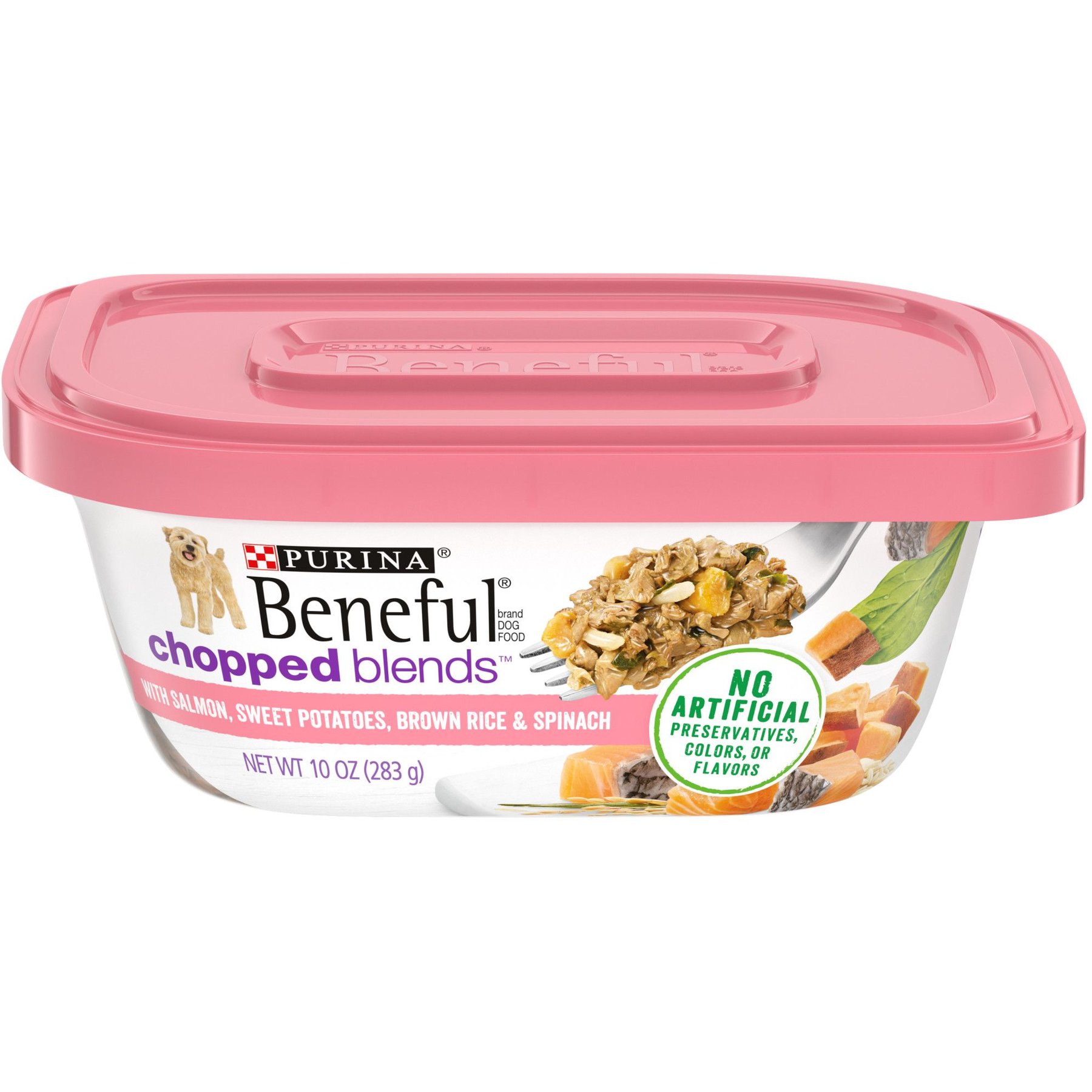 Purina Beneful Chopped Blends with Salmon, Sweet Potatoes, Brown Rice & Spinach Wet Dog Food
