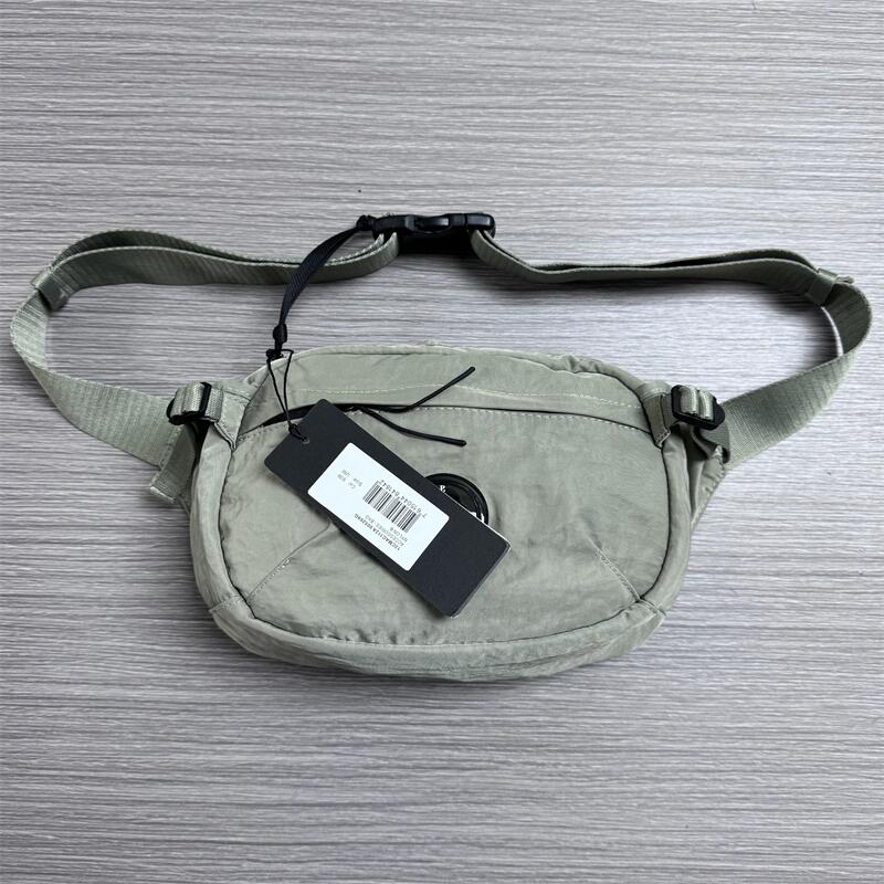 Nylon Single Strap Rucksack Men Single Shoulder Crossbody Small multi-function Bag Single Lens Tote Bag Chest Packs Waist Bags Black