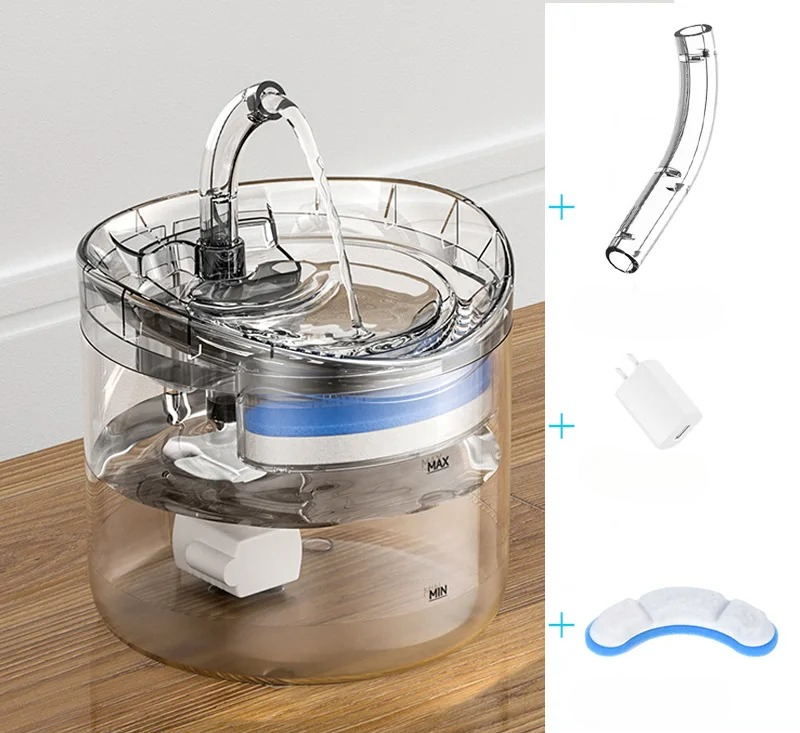 2L Cat Automatic Water Fountain With Faucet Cat Intelligent Water Dispenser Auto Drinker Filters For Cats Feeder Motion Sensor