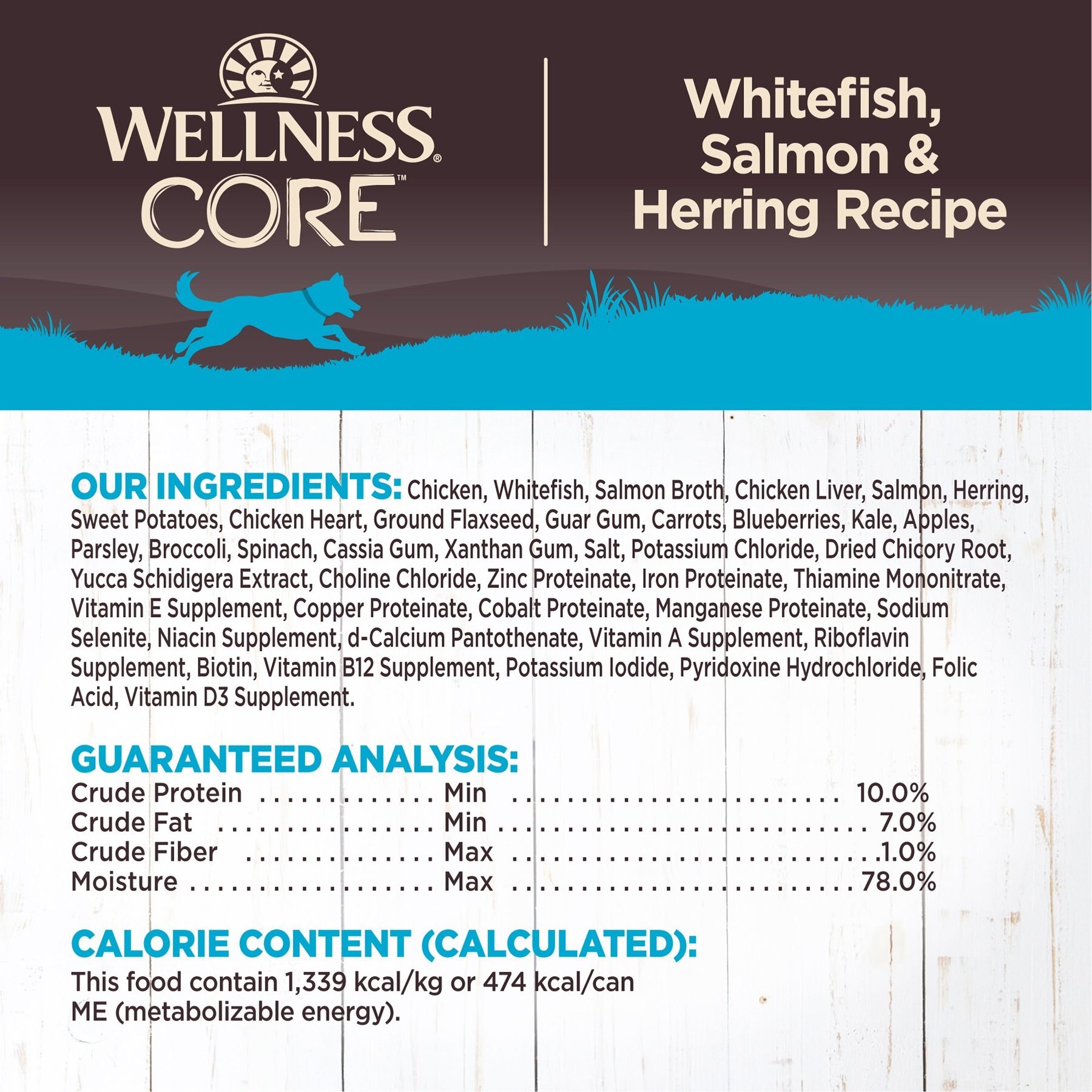 Wellness CORE Grain-Free Whitefish, Salmon & Herring Formula Canned Dog Food