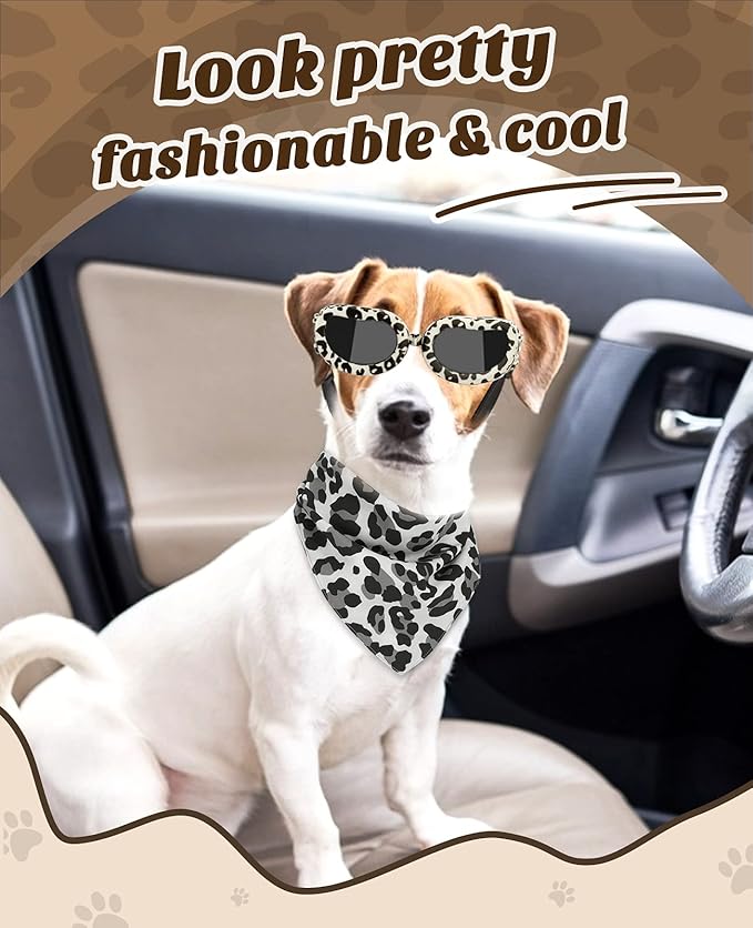 Lewondr Dog Breed Goggles UV Protection,Goggles Eye Wear Protection with Adjustable Strap Windproof Anti-Fog Sunglasses for Dogs Doggy Doggie Glasses
