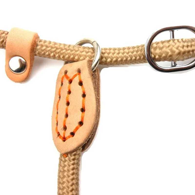 Dog Leash Slip Rope Lead Leash Heavy Duty Braided Rope Adjustable Loop Collar Training Leashes for Medium Large DogsXJ250218