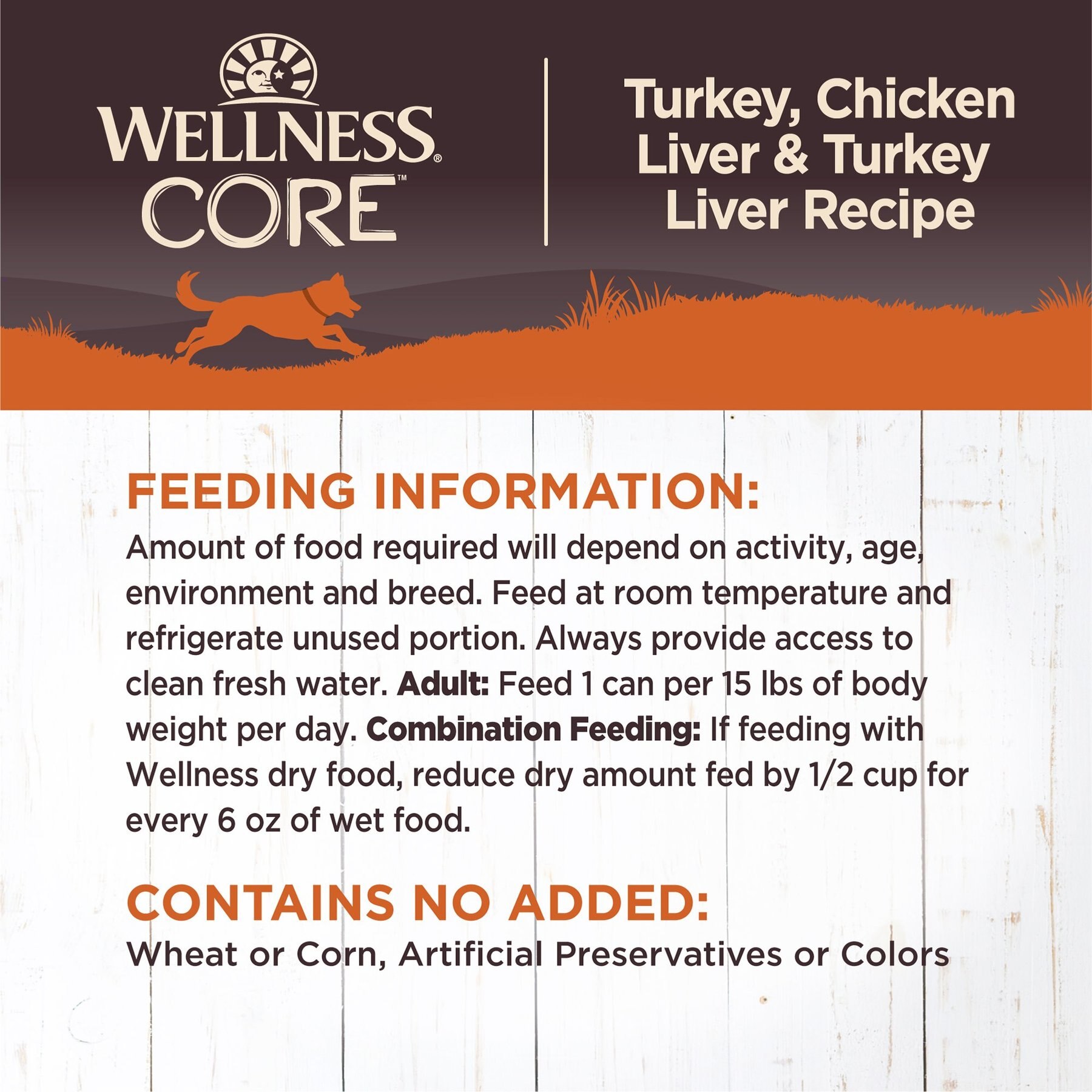 Wellness CORE Grain-Free Turkey, Chicken Liver & Turkey Liver Formula Canned Dog Food
