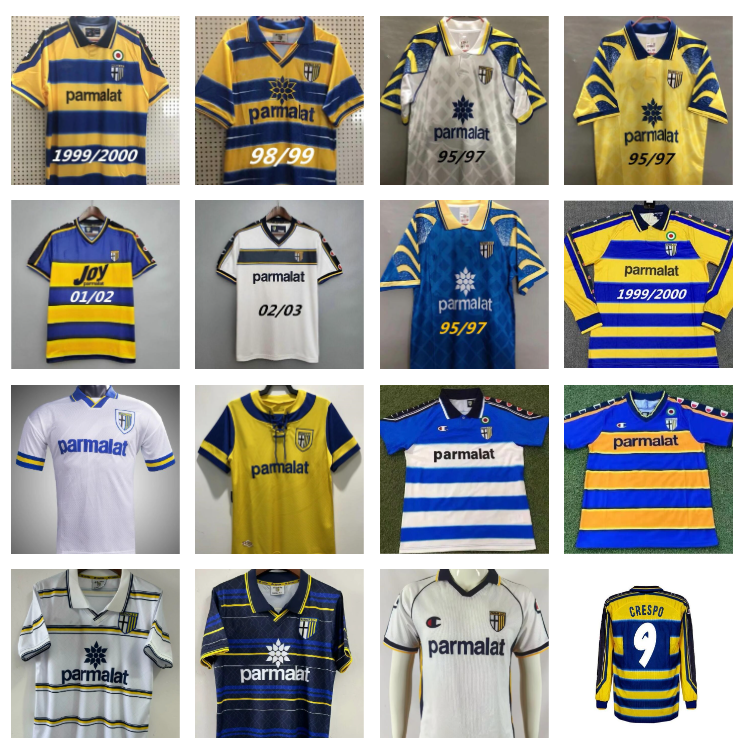 Parma Maglia Retro soccer jerseys 1993 1995 1996 1997 1998 99 2000 2001 2003 02 03 CRESPO Vintage Classic ZOLA CANNAVARO AMOROSO BUFFON Men Kits football shirt