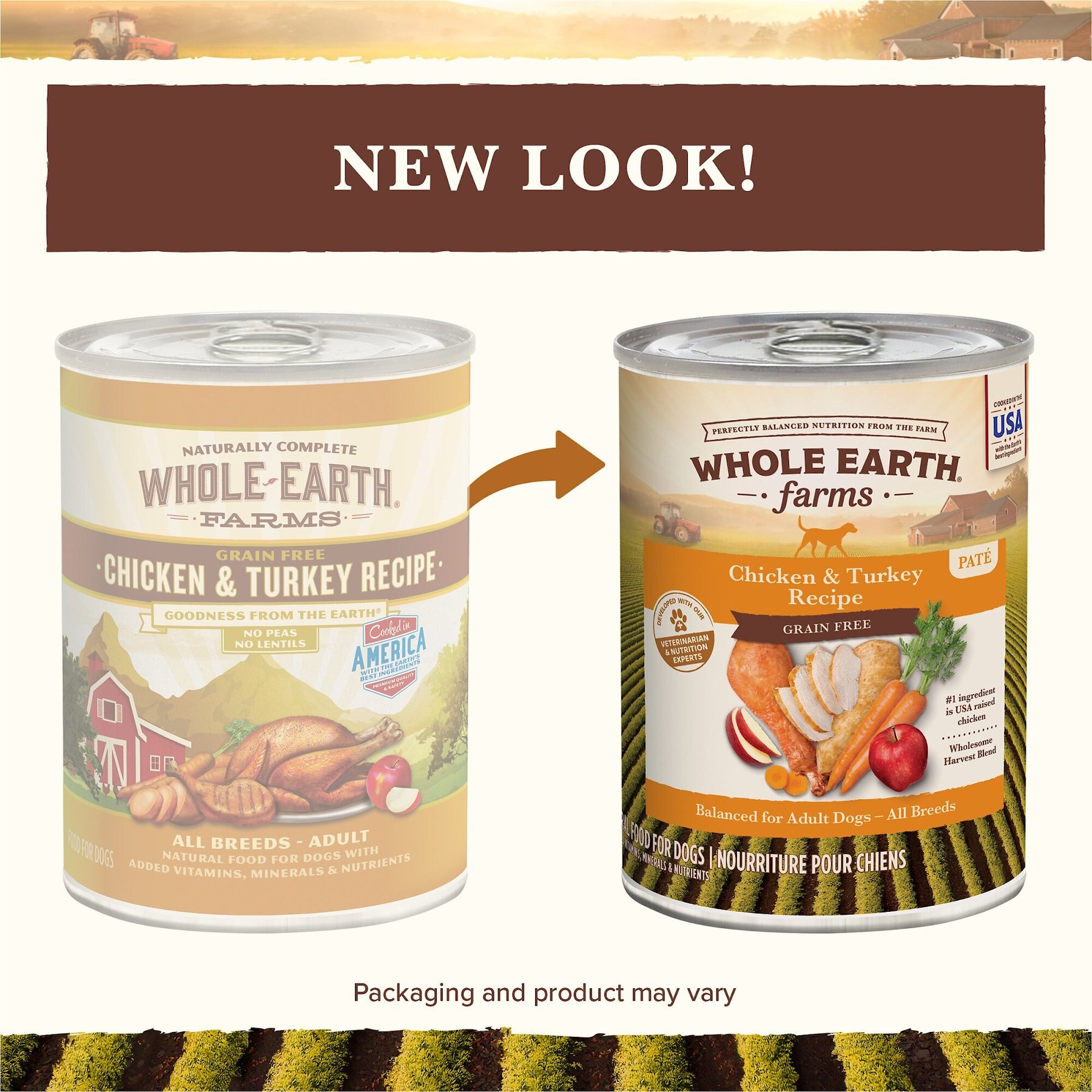 Whole Earth Farms Grain-Free Chicken & Turkey Recipe Canned Dog Food