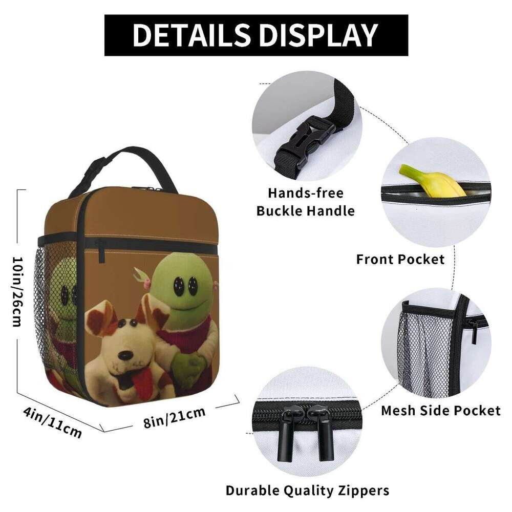 Nanalan Mona And Russer Insulated Bags Thermal Meal Container Leakproof Tote Lunch Box Food Bag Beach Outdoor