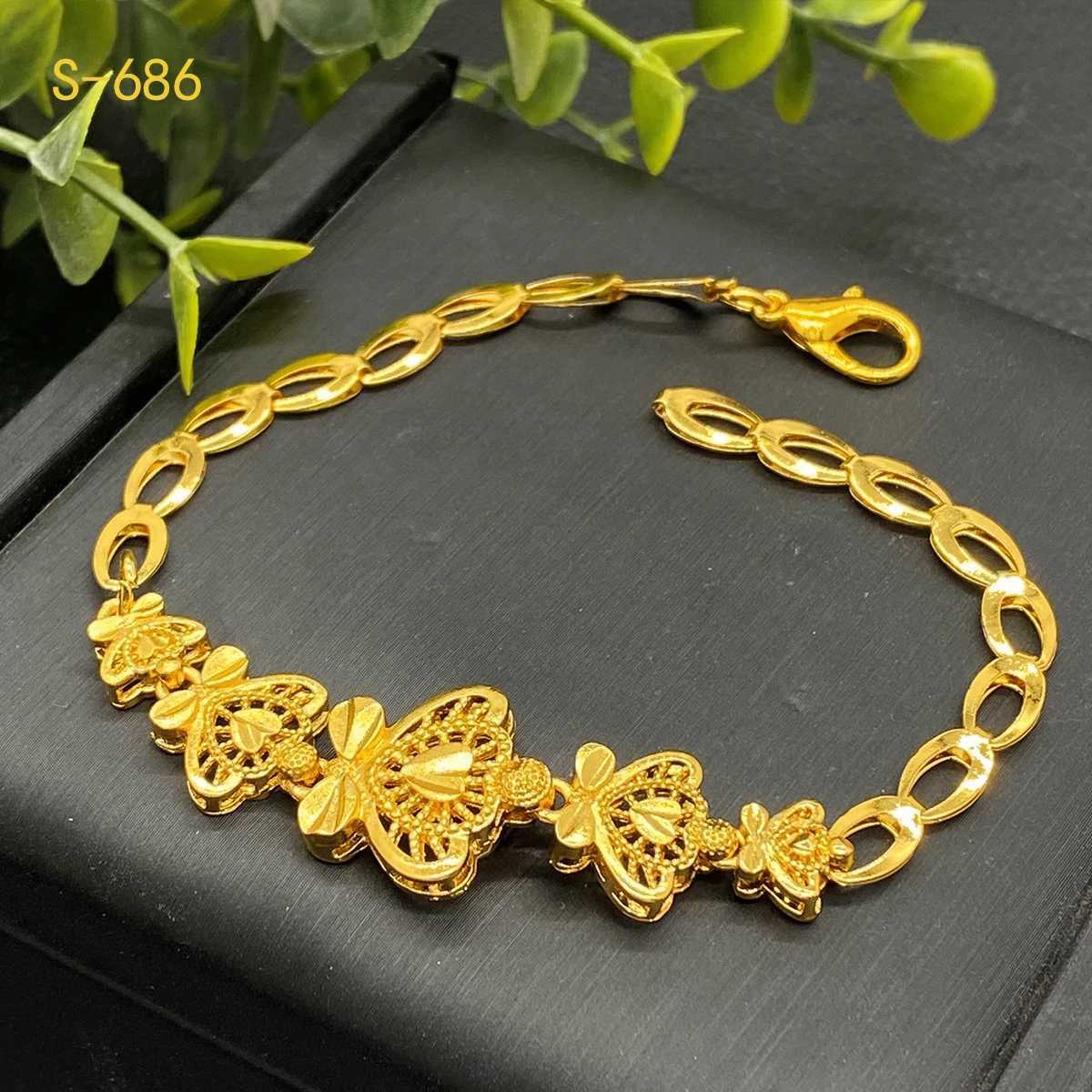 ANIID India 24k Gold Flower Her Necklace Earrings Bracelet Ring Set Elegant Bridal Wedding Jewelry Set Dubai La W241121