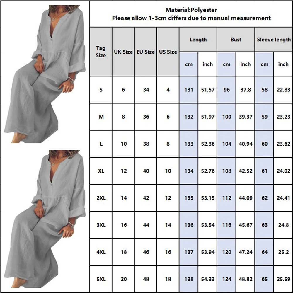 Cotton Linen Oversized Long Dress for Women Clothing 2023 Summer Plus Size Shirt Female Large Solid Loose Blouse Skir 240418