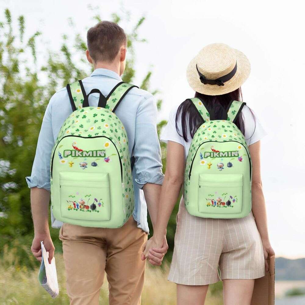 Pikmin Characters Rescue Pup Oatchi Backpack for Boy Girl Kids Student School Bookbag Daypack Preschool Kindergarten Bag Hiking
