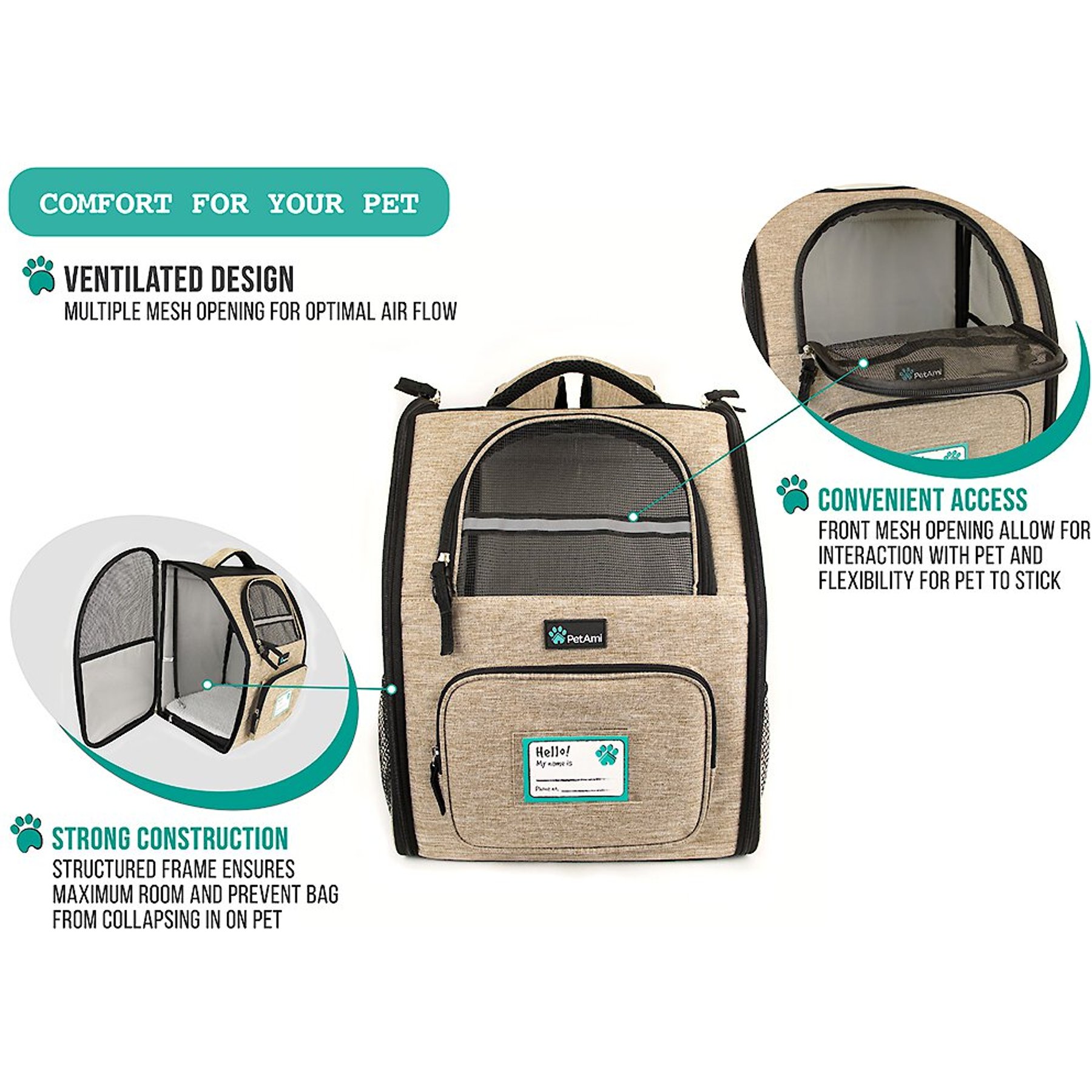 Deluxe Backpack Dog & Cat Ca fast shipping