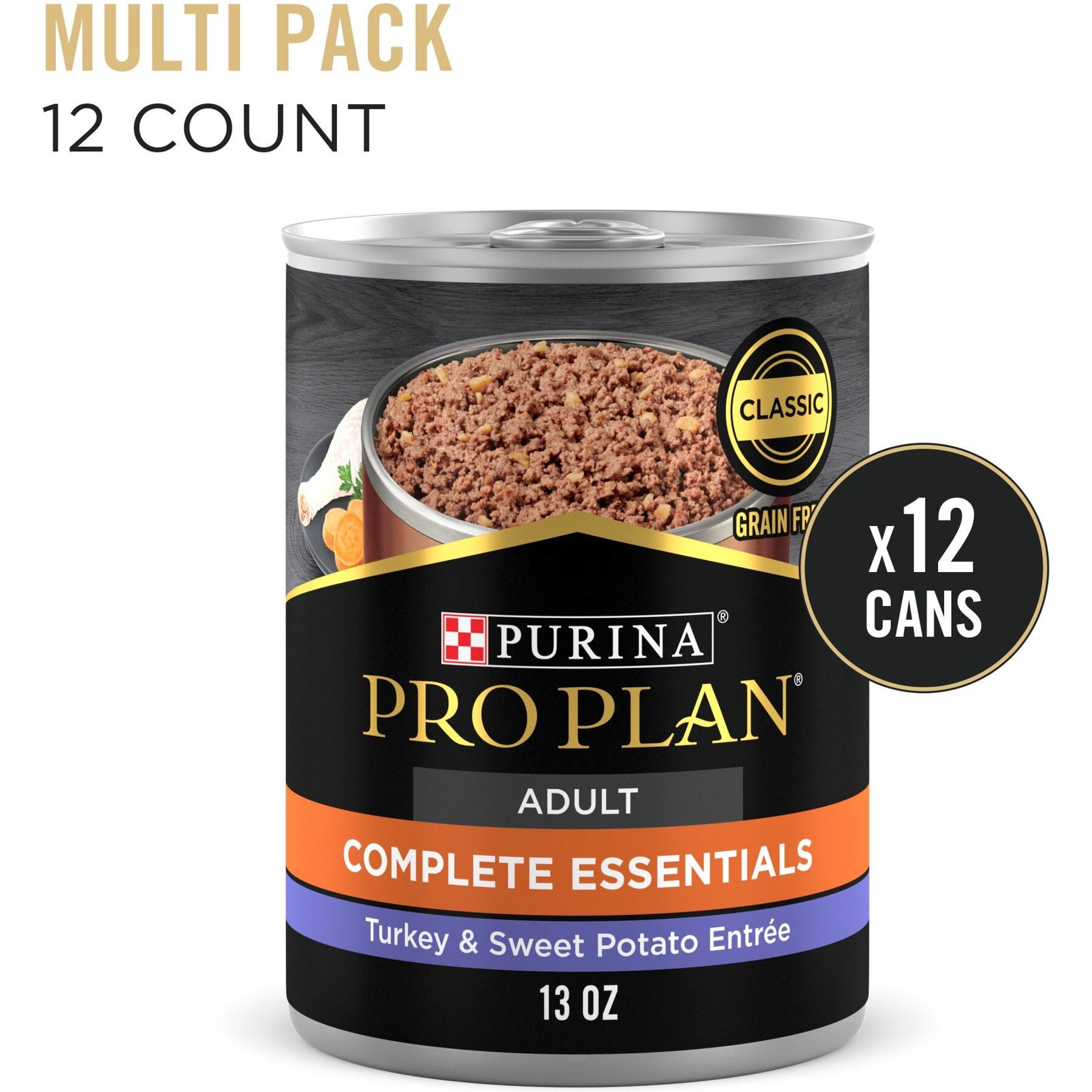 Purina Pro Plan Savor Adult Grain-Free Classic Turkey & Sweet Potato Entree Canned Dog Food