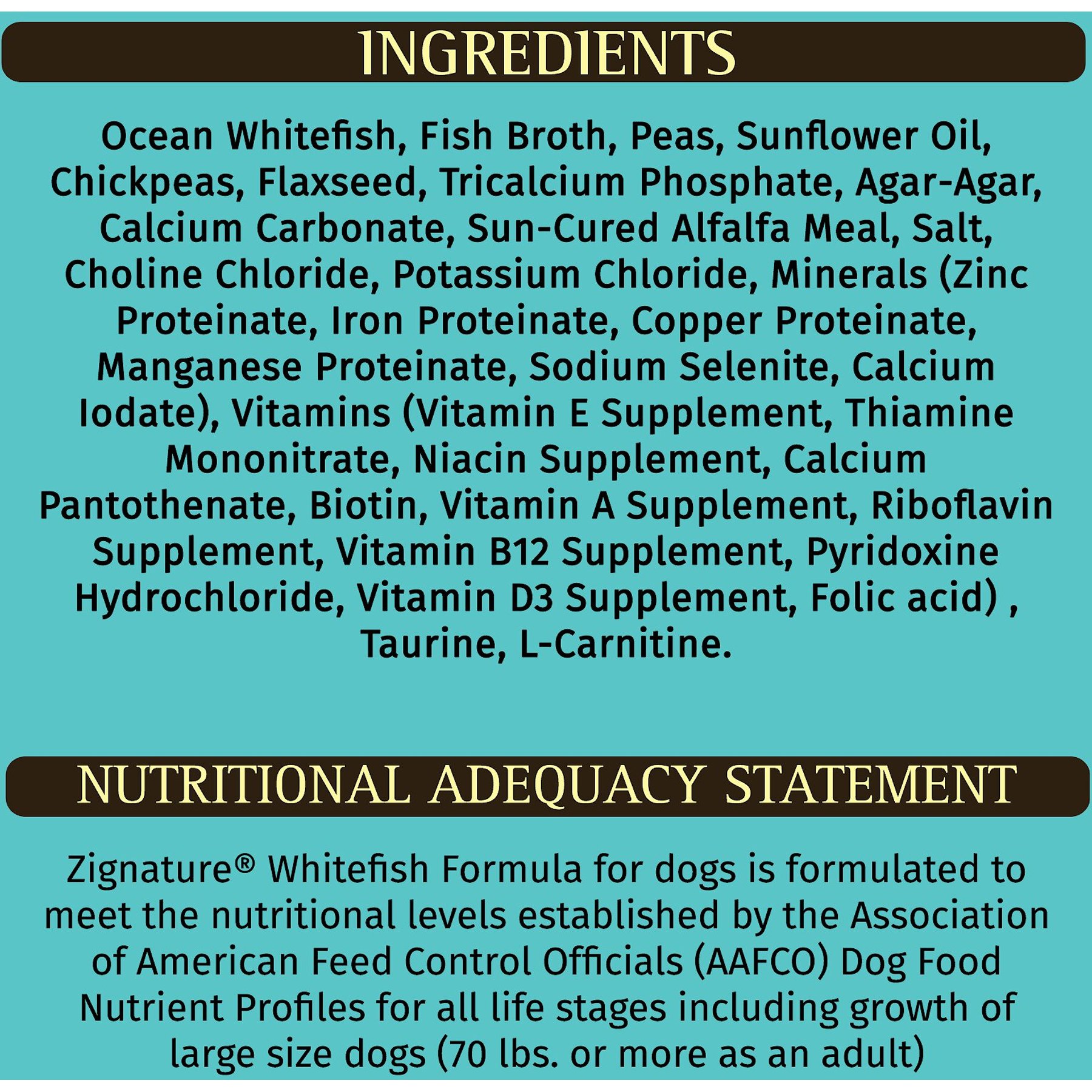 Zignature Whitefish Limited Ingredient Formula Canned Dog Food