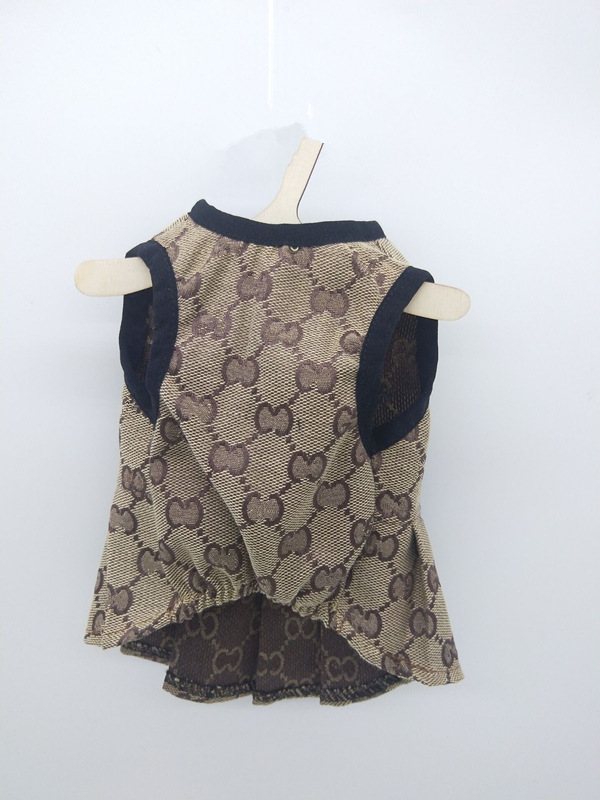 Designer Dress Brand Apparel Small Dogs Lightweight Cooling Dresses Classic Letter Pattern Soft Breathable Pet Cats Dog Clothes for Spring Summer 403